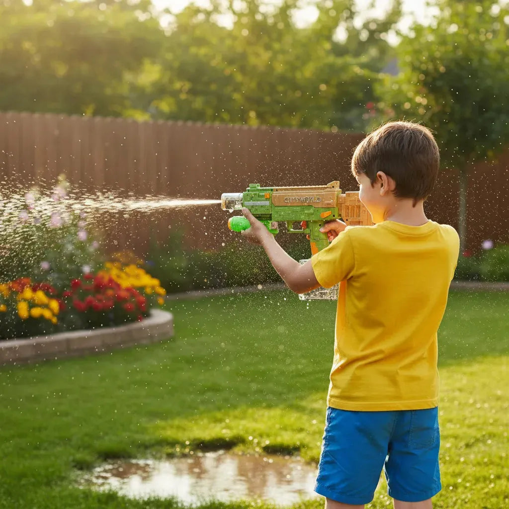 Pistola de Agua estilo Minecraft